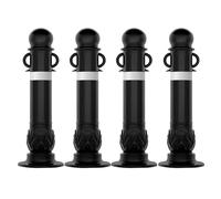 KMXNSJZS Cônes De Signalisation Routière De 80 Cm - Bornes Flexibles en Eva, Délinéateurs Durables pour Chantiers, Parkings, Parcs Et Rues - Bornes De Sécurité Routière, Haute Visibilité, Lot De 4