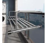 KMXNSJZS Étendoir À Linge Mural Extensible en Acier Inoxydable pour Balcon Et Salle De Bain, Résistant Et Durable, avec Fixation pour Radiateur, sans Plaque Noire, 78 Ou 140 Cm