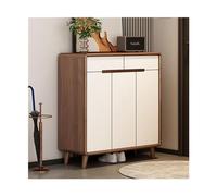 KMXNSJZS Meuble à chaussures pour entrée avec porte et tiroir, armoire à chaussures d'entrée robuste avec cadre en bois massif, zapatero à chaussures debout pour entrée, blanc, 90 x 37,8 x 102 cm