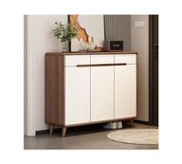 KMXNSJZS Meuble à chaussures pour entrée avec porte et tiroir, armoire à chaussures d'entrée robuste avec cadre en bois massif, zapatero à chaussures debout pour entrée, blanc, 100 x 37,8 x 102 cm