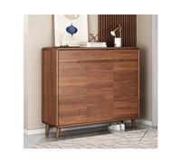 KMXNSJZS Meuble à chaussures pour entrée avec porte et tiroir, armoire à chaussures d'entrée robuste avec cadre en bois massif, zapatero à chaussures debout pour entrée, couleur noyer 120 x 37,8 x 102