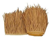 KMYX Toit en chaume mexicaine - Ignifuge - Pour 15 ans - Toit en paille pour cabane Tiki, bar, jardin, terrasse, tonnelle, mur (taille : 49,6 x 99,3 cm, couleur : jaune B), 19.6'H*39.3'L