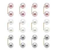 KMYZQDV Lot de 12 broches à double extrémité en alliage pour châle | Lot de 12 broches avec perles en alliage et perle artificielle pour pulls, châles, robes, décolletés