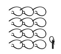 KMYZQDV Lot de 12 crochets d'oreille pour oreillette Bluetooth universels réglables à fixer sur les écouteurs - Accessoires de rechange pour écouteurs (noir)