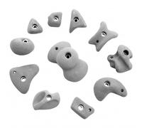 KMZ Holds - Set 4 - Pack de 11 prises d'escalade S-XL - grey