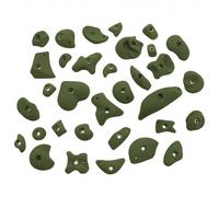 KMZ Holds - Set 5 - Pack de 33 prises d'escalade S-Mega - green