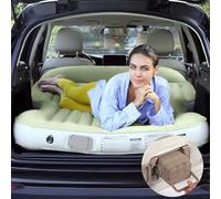 KMZ Matelas gonflable pour SUV flocage épais avec pompe intégrée autogonflant portable pour SUV camion Gonflage et dégonflage rapides