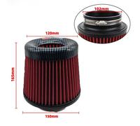 Kn Filtre À Air D'admission 3 Pouces 76mm Voiture Moto Filtre À Air Universel À Haut Débit Tête De Champignon Pour Kn Grande Puissance Performance - Type Red 102mm #A