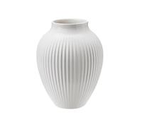 Knabstrup Keramik Vase strié Knabstrup 12.5 cm Blanc