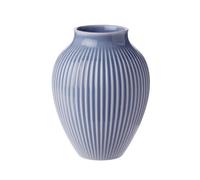 Knabstrup Keramik Vase strié Knabstrup 12.5 cm Bleu lavende