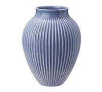 Knabstrup Keramik Vase strié Knabstrup 20 cm Bleu lavende