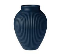 Knabstrup Keramik Vase strié Knabstrup 20 cm Dark blue