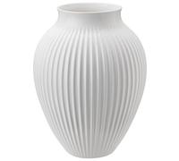 Knabstrup Keramik Vase strié Knabstrup 27 cm Blanc