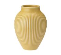 Knabstrup Keramik Vase strié Knabstrup 27 cm Yellow