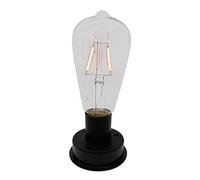 Knadgbft 1 ampoule solaire LED à filament de tungstène 2800 K avec capteurs de lumière automatiques pour clôture, veilleuse pour lampe de jardin (8,5 cm)