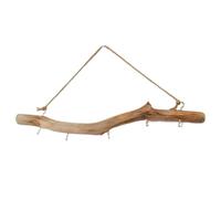 Knadgbft 1 crochet en bois flotté vintage fournitures de décoration facile à utiliser branche cintre support pour entrée petit article placard
