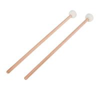 Knadgbft 1 paire de baguettes en feutre avec poignée en bois pour instruments à percussion