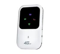 Knadgbft 1 Set 150Mbps WiFi Modem Voiture Mobile Wifi Hotspot Boitier 4G Blanc avec fente pour carte SIM sans fil MiFi