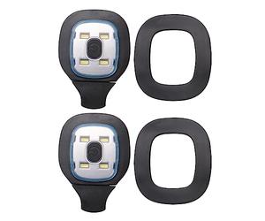 Knadgbft 2 pièces Lampe frontale rechargeable USB pour bonnet LED, bonnet à LED avec lampe frontale remplaçable à faire soi-même pour homme et femme