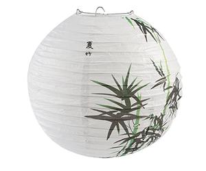Knadgbft Abat-jour en papier 30 cm style oriental décoration chinoise bambou