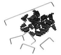 Knadgbft Arbre satellite en acier pour clavier mécanique Cherry MX Axis Switch Noir monté 6.25U Stabilisateurs 2U - 1