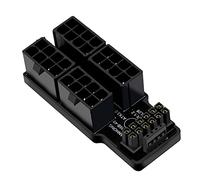 Knadgbft ATX3.0 12VHPWR 12 + 4P 600 W 180 degrés adaptateur d'alimentation convertisseur 4 x 8 broches série 40 carte graphique connecteur convertisseur A