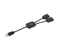 Knadgbft Câble répartiteur Y USB 3.1 type C OTG mâle vers double 2.0 femelle OTG Charge 2 ports HUB