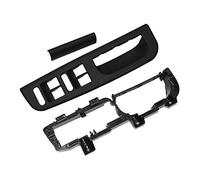 Knadgbft Cadre de commutateur avant gauche et garniture de poignée et support pour Golf MK4 Noir