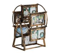 Knadgbft Cadre photo rotatif en forme de moulin à vent - À monter soi-même - Pour mariage, famille, décoration de bureau - et facile à installer
