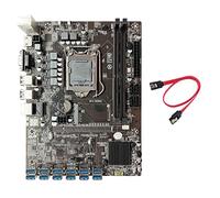 Knadgbft Carte mère B250C BTC Mining + câble SATA 12XPCIE vers USB3.0 Carte graphique Slot LGA1151 DDR4 MSATA ETH Miner