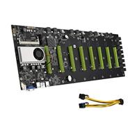 Knadgbft Carte mère BTC-D37 à faible consommation d'énergie avec 1 câble d'alimentation 8 broches femelle vers double 8 broches (6+2) mâle de 21,6 cm