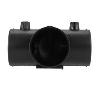 Knadgbft Connecteur d'échappement de chauffage de stationnement en forme de T de 75 mm avec double clapet de régulation pour chauffage à air