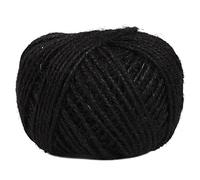 Knadgbft Corde de 50 m pour travaux manuels, scrapbooking, jardinage - Noir