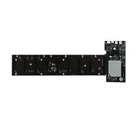 Knadgbft ETH-HSW3 Carte mère BTC pour minage 8 cartes PCIE X16 Emplacement graphique 67 mm DDR3 SO-DIMM Carte mère MSATA USB 2.0