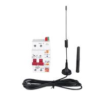 Knadgbft Graffiti Wifi Compteur avec Protection Contre les Fuites Portail éLectrique MéNage 2P Disjoncteur 63A Minuterie Interrupteur Principal, Type C