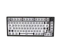 Knadgbft Ik75 V3 Kit de joints de clavier mécanique 75 % remplaçable à chaud RGB LED Lampe de raccordement Type-C 2,4 G Personnalisation du lecteur A