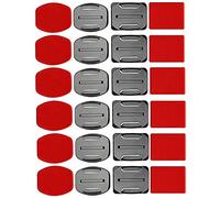 Knadgbft Kit d'accessoires de casque 12 supports de + 12 autocollants adhésifs pour caméras d'action Hero 7/6/5/4/3+/3 Hero Session SJ4000 SJ5000
