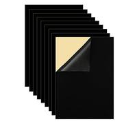 Knadgbft Lot de 10 tissus en feutre auto-adhésifs - Doublure de tiroir en velours doux - Pour loisirs créatifs - Boîte à bijoux - Noir
