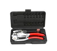 Knadgbft Lot de 16 pinces à poinçonner manuelles pour tôle, cuivre, aluminium, fer, cuir, plastique