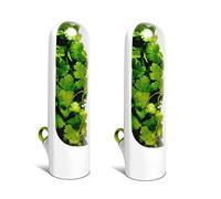 Knadgbft Lot de 2 boîtes à capsules - Boîte de conservation pour herbes aromatiques, conteneurs de conservation des aliments, conservation des légumes pour aneth et coriandre