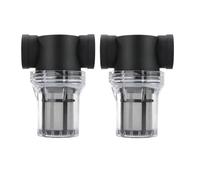 Knadgbft Lot de 2 filtres d'irrigation de jardin de 2,5 cm pour aquarium, filtre de pompe à eau, filtre durable et facile à utiliser
