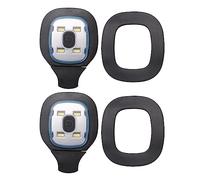 Knadgbft Lot de 2 lumières rechargeables par USB pour bonnet LED - Lampe frontale remplaçable - Pour homme et femme