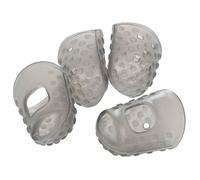 Knadgbft Lot de 4 médiators en silicone souple pour guitare Gris Taille XXS