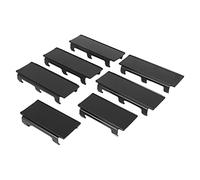 Knadgbft Lot de 7 coques de protection pour barre lumineuse LED 15,2 mm en polycarbonate noir pour l'extérieur du véhicule