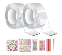 Knadgbft Nano Tape Kit Double Face Soufflant à Bulles pour Cadeaux de Fête Fournitures 2 Rouleau
