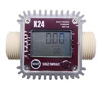 Knadgbft Numérique LCD K24 Débitmètre Turbine Carburant Testeur de Débit pour Produits Chimiques Eau Mer Liquide Mer Débitmètres Outils de Mesure