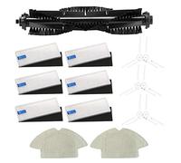 Knadgbft Pièces d'aspirateur pour robot 360 S6 - Brosses latérales - Filtre HEPA - Brosse principale de rechange pour aspirateur