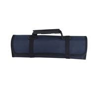 Knadgbft Pochette enroulable pour clés à outils avec poches, sac de rangement en toile imperméable pour travaux manuels - B