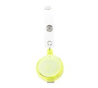 Knadgbft Porte-badge rétractable avec clip pour forfait de ski Jaune