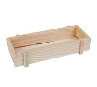 Knadgbft Pots, pots de plantes grasses en bois, pots rectangulaires rectangulaires, boîte de rangement de bureau, 1 pièce